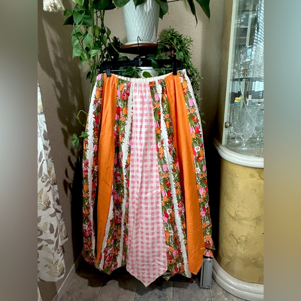 70s Chessa Davis Boho Maxi Skirt